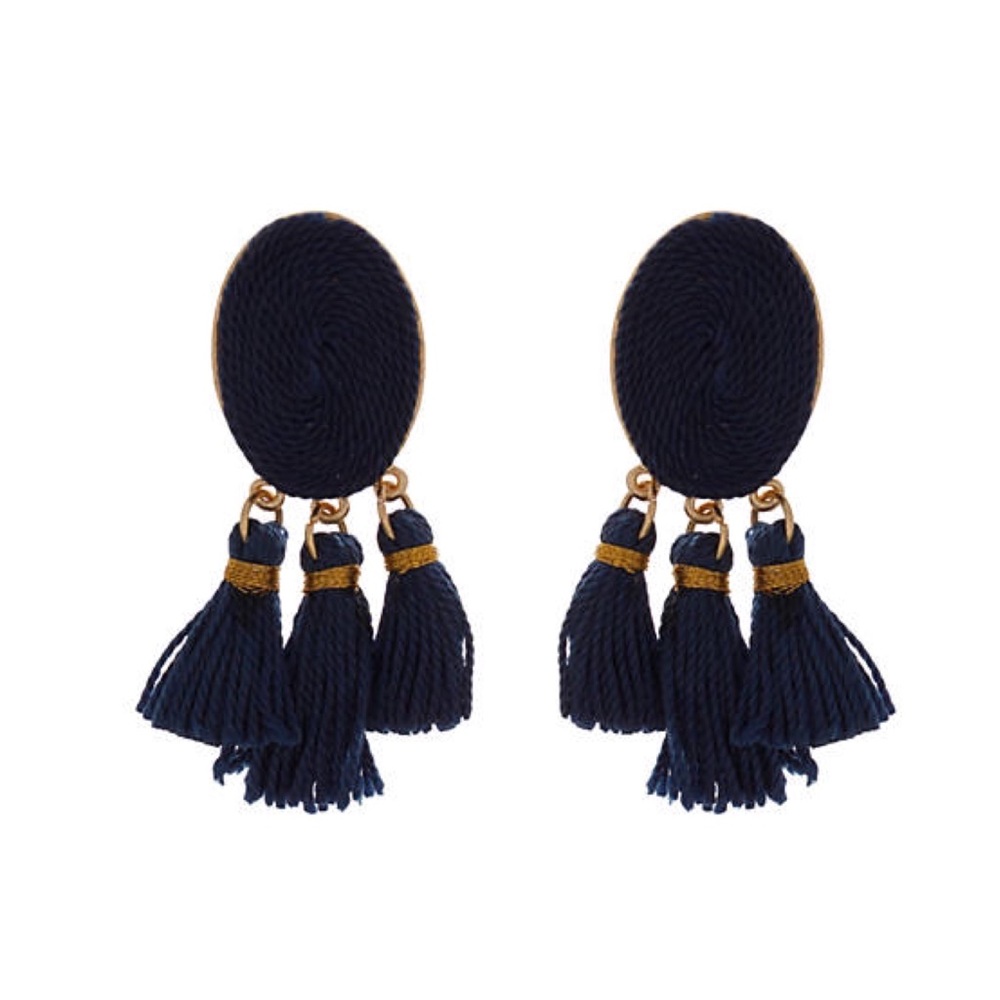 Crown & Ivy Tassel Drop Earrings